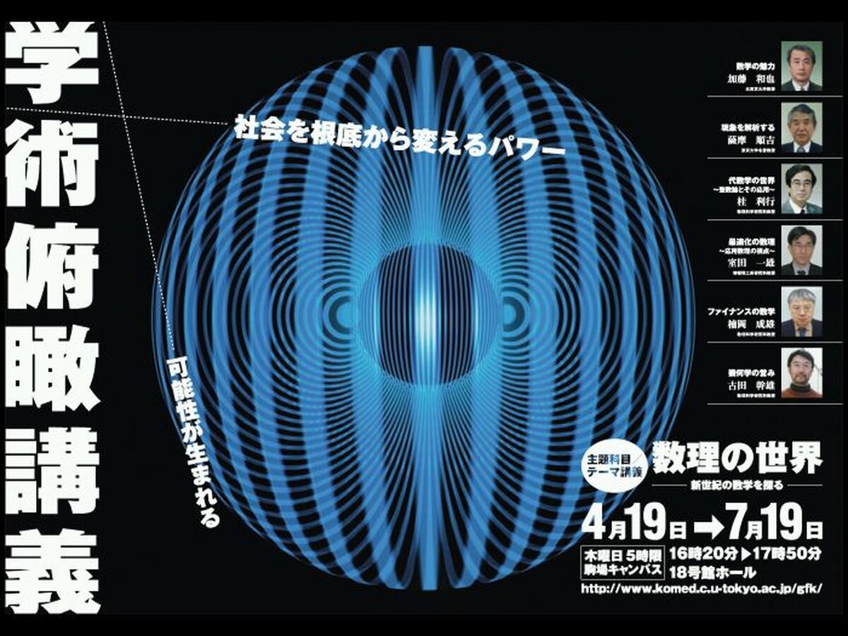数理の世界－新世紀の数学を探る（学術俯瞰講義）