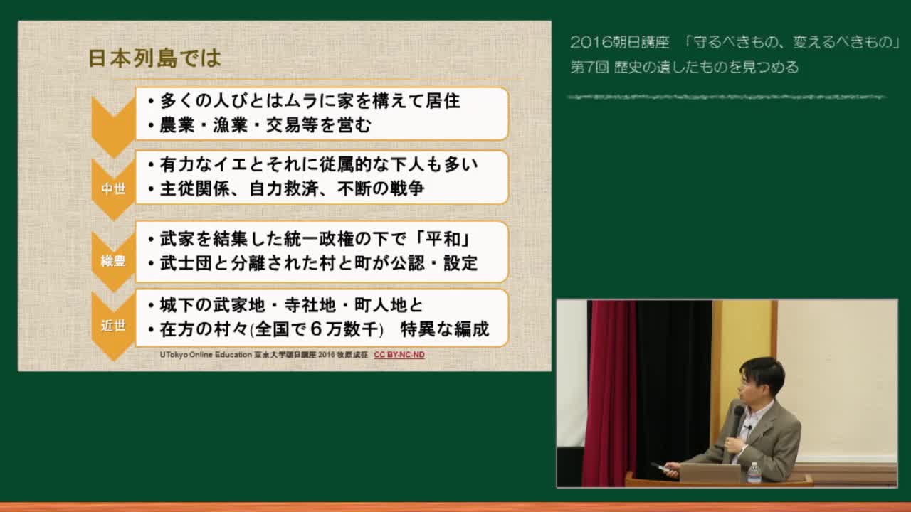 歴史の遺したものを見つめる