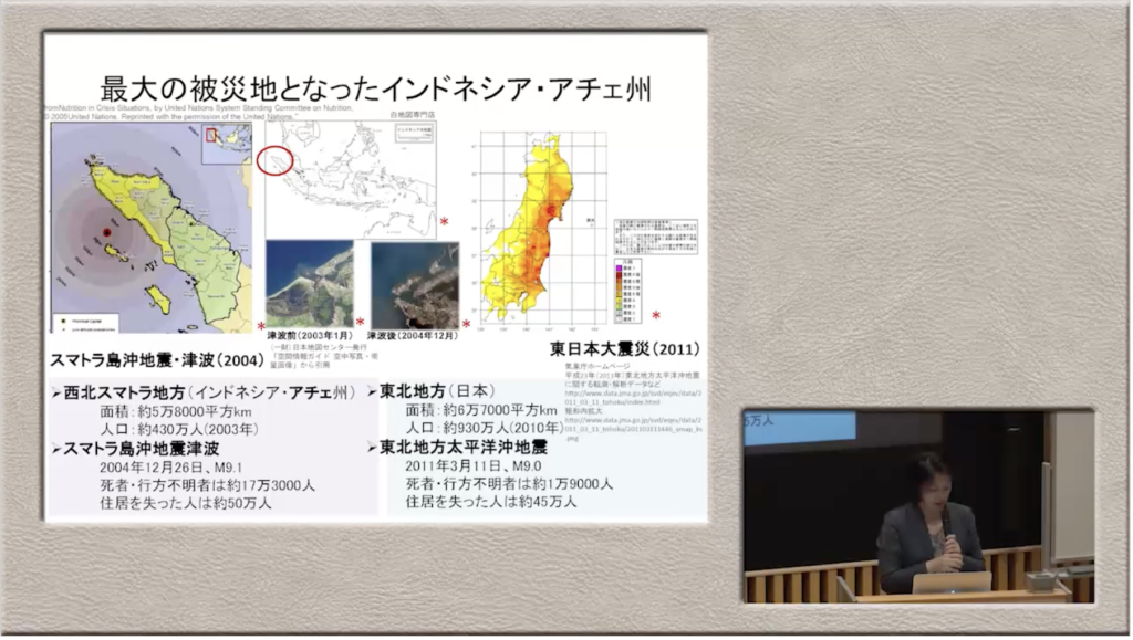最大の被災地となったアチェ州の被害状況の地図やデータ